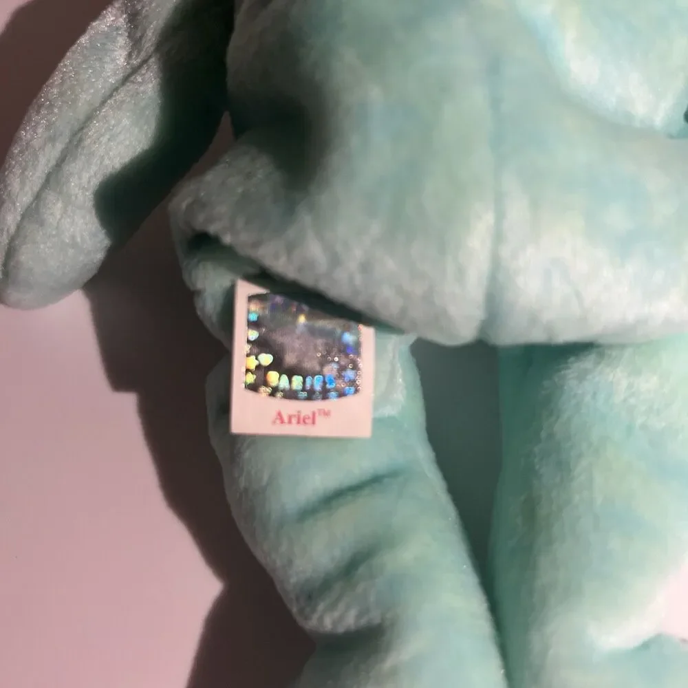 TY Beanie Baby Ariel Bear AIDS Awareness Ariel Glaser Memorial w/ Tag ~ NWMTs